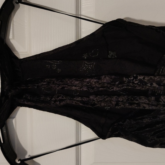 Free People Velvet Embroidered Halter Top - Picture 4 of 4